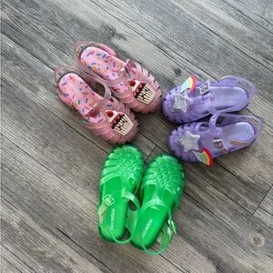 Mini Melissa Kids Sandals - Pink, Purple, Green